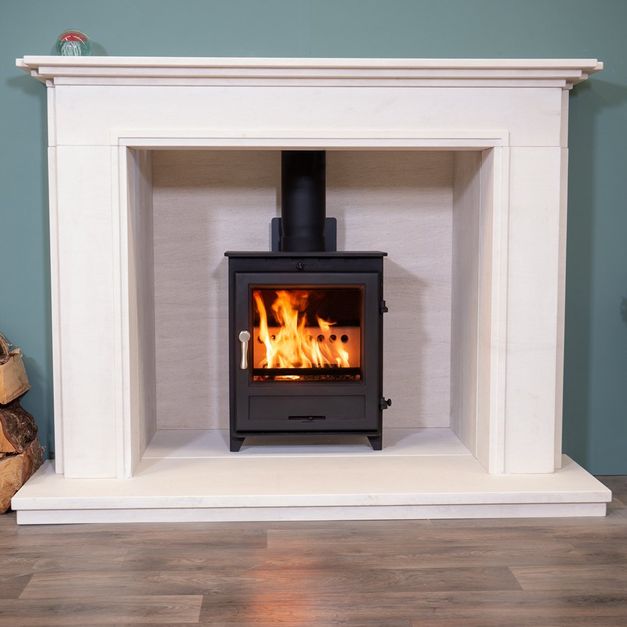 Fireline ExtraWide 5kW Stove with Square Door Multifuel Stoves
