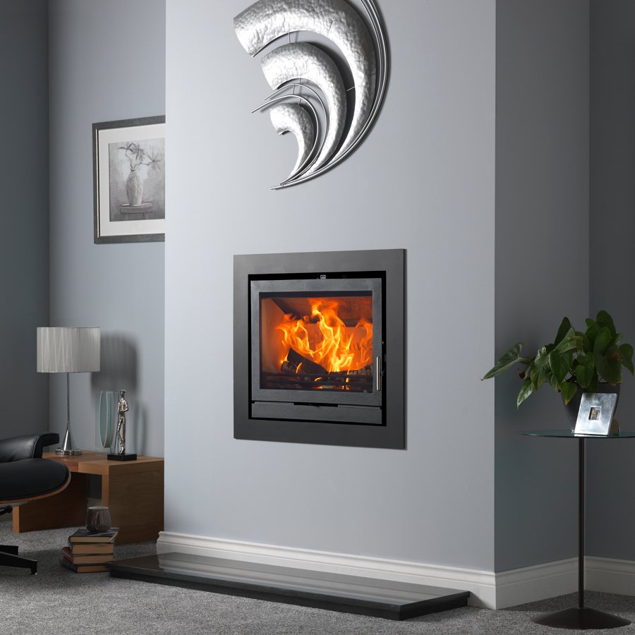 Fireline 8kW Inset 4 Sided 75mm Frame